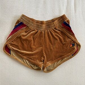 Aviator Nation Velvet Women's Shorts with Multicolor Stripes
